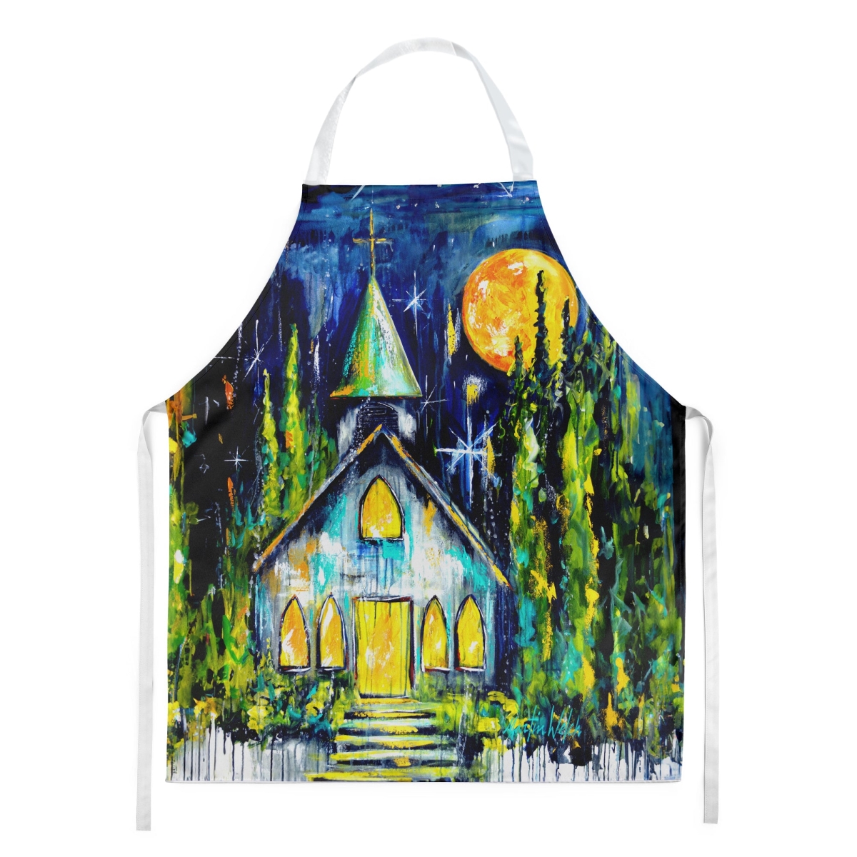 Picture of Carolines Treasures MW2118APRON 30 x 27 in. Rock of Ages Church Apron
