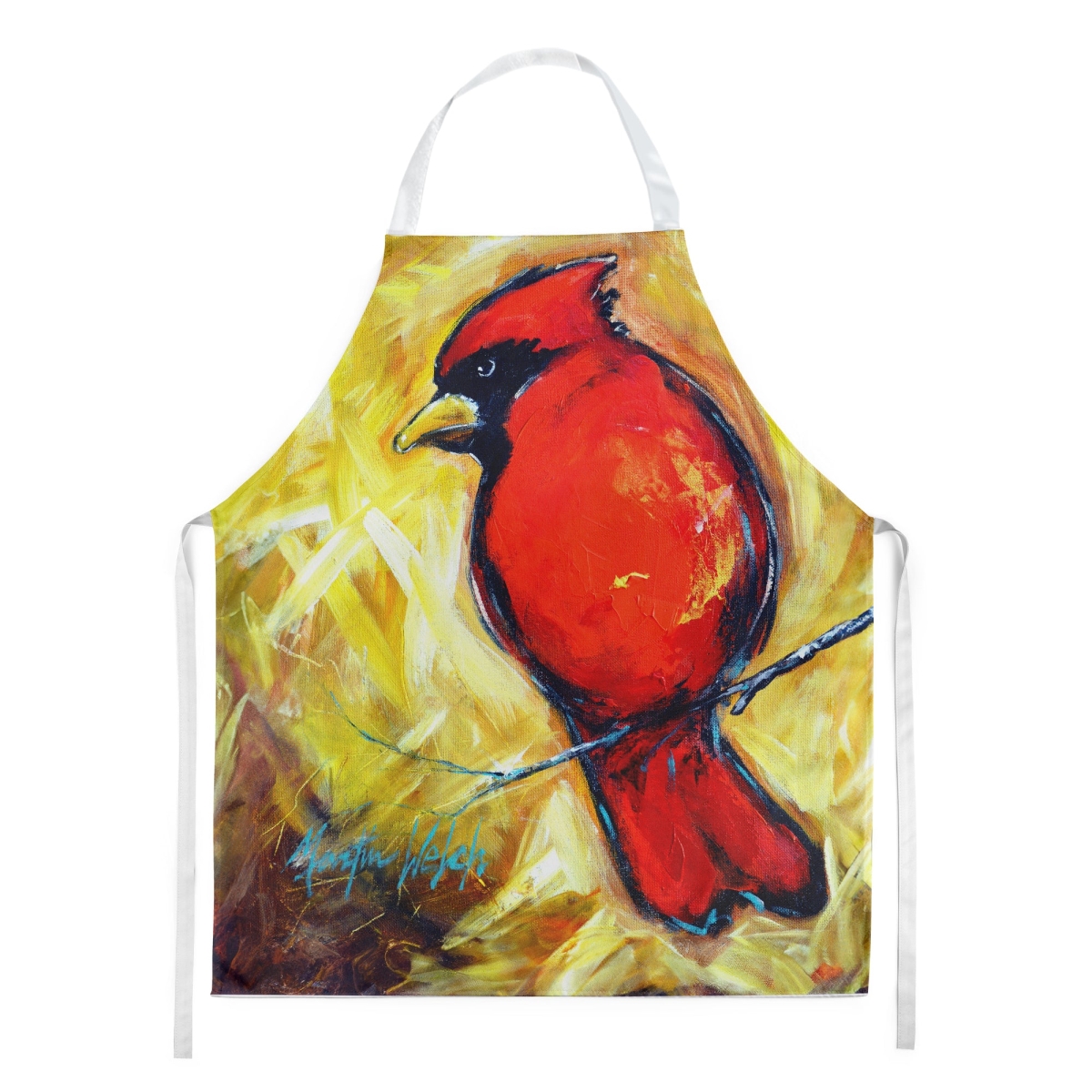 Picture of Carolines Treasures MW2124APRON 30 x 27 in. Sha Red Baba Bird Apron