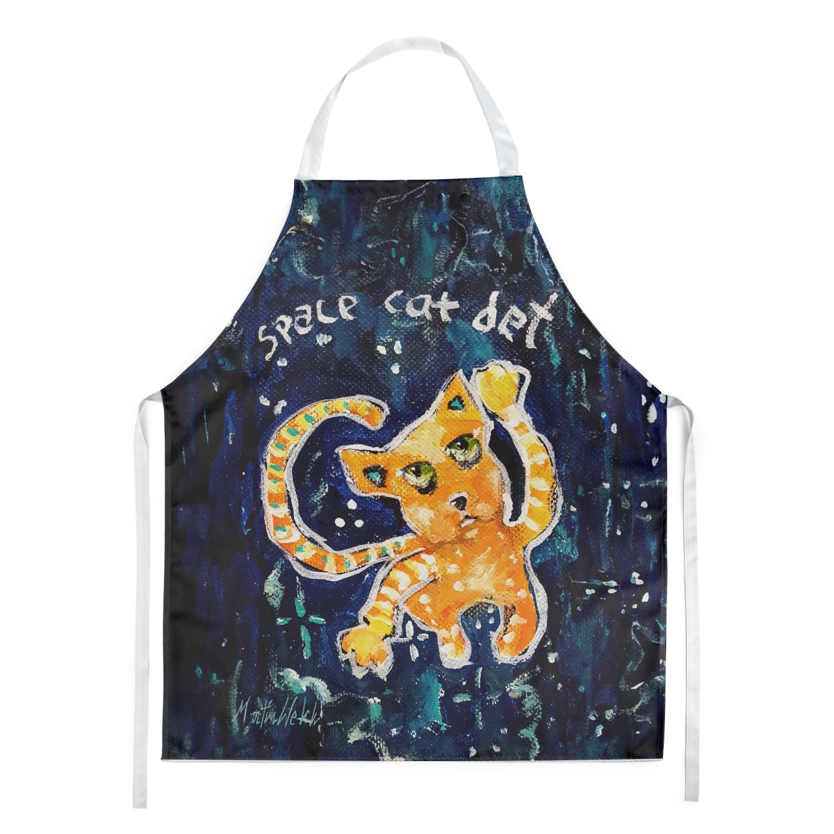 Picture of Carolines Treasures MW2133APRON 30 x 27 in. Space Cat Det Cat Apron