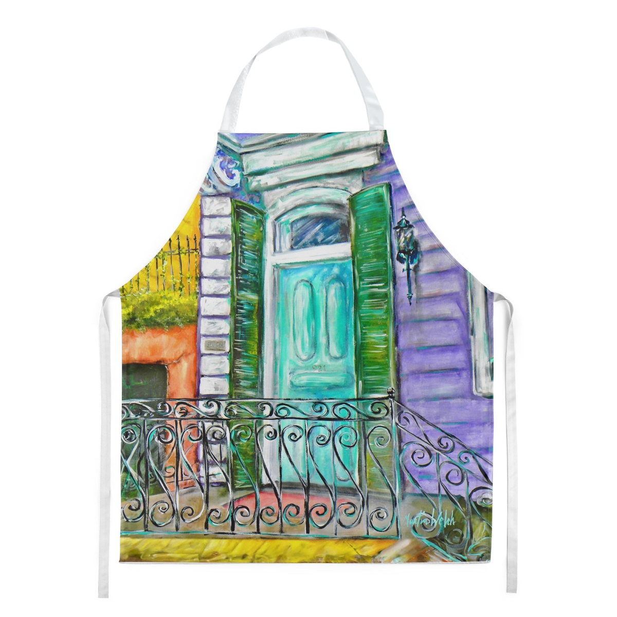 Picture of Carolines Treasures MW2140APRON 30 x 27 in. The House Next Door Apron