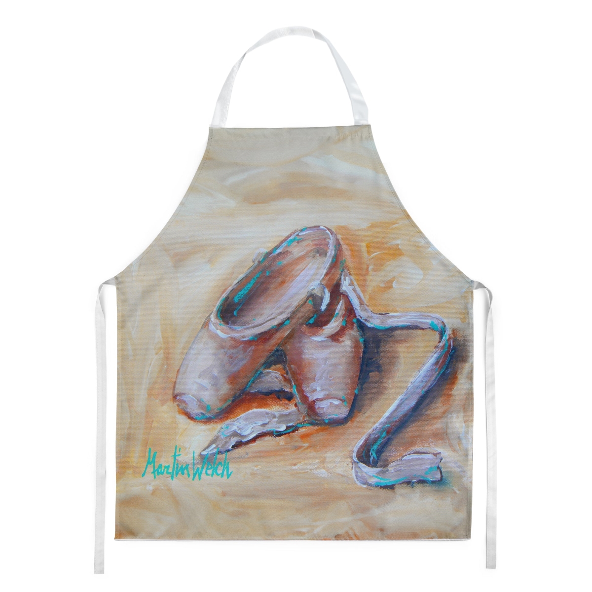 Picture of Carolines Treasures MW2143APRON 30 x 27 in. Toe Toe Ballet Shoes Apron