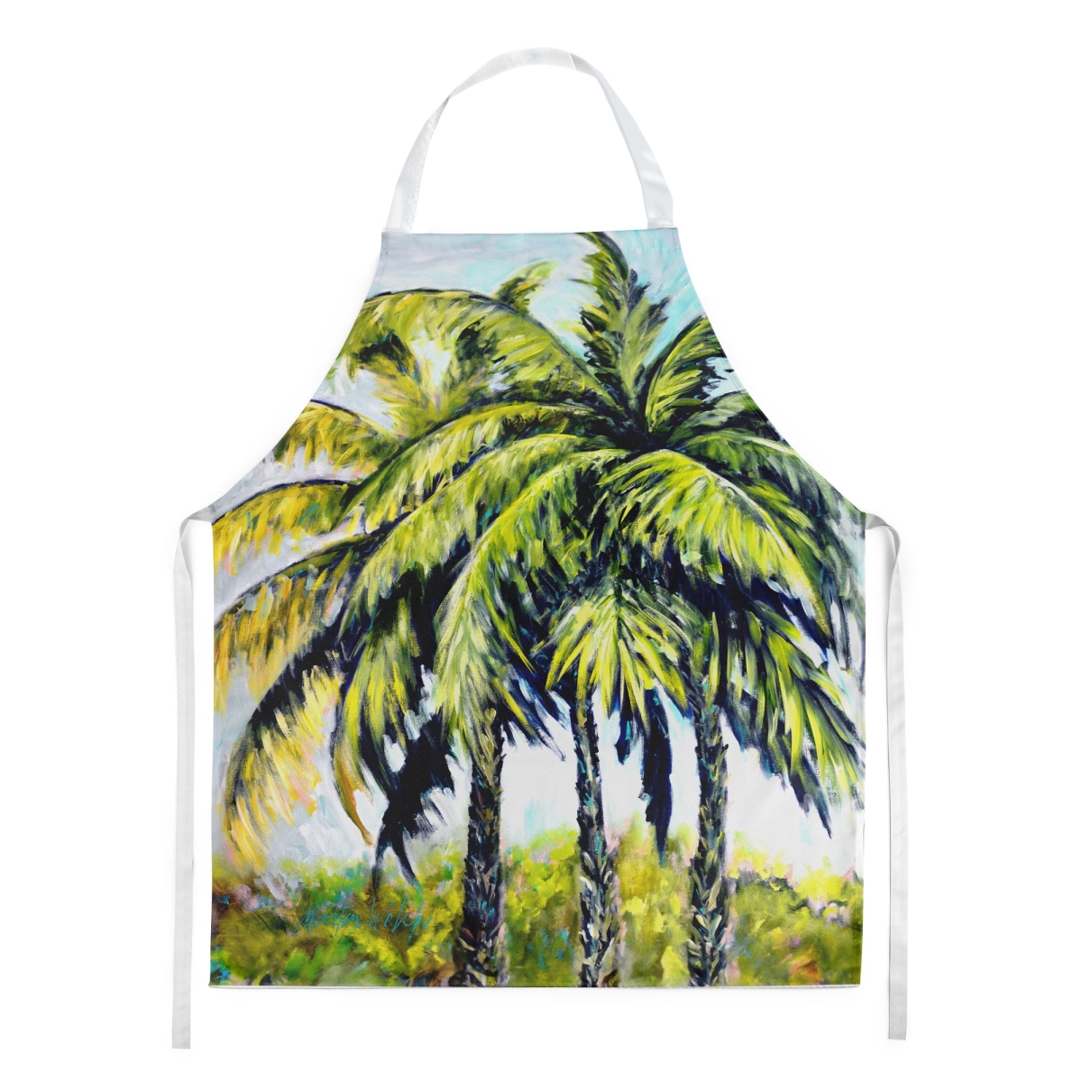 Picture of Carolines Treasures MW2145APRON 30 x 27 in. Tropical Breeze Palm Trees Apron
