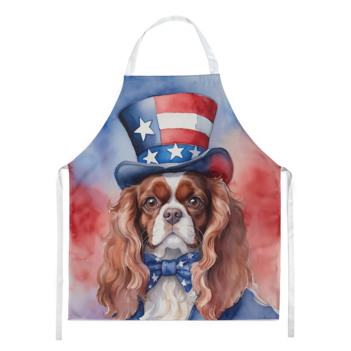 DAC5679APRON 30 x 27 in. Cavalier Spaniel Patriotic American Apron