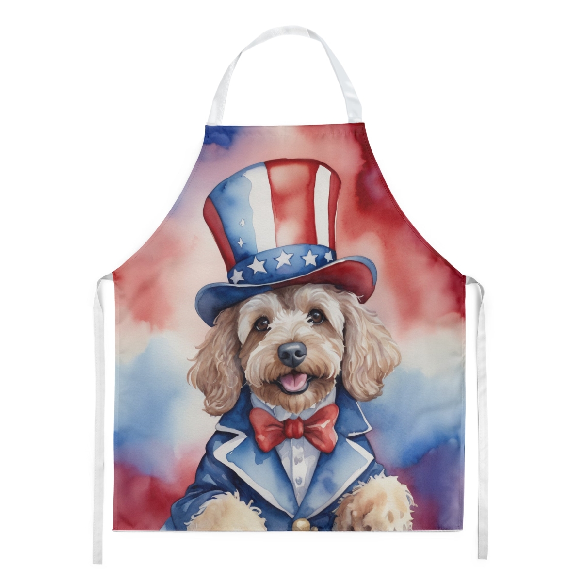 Picture of Carolines Treasures DAC5689APRON 30 x 27 in. Cockapoo Patriotic American Apron