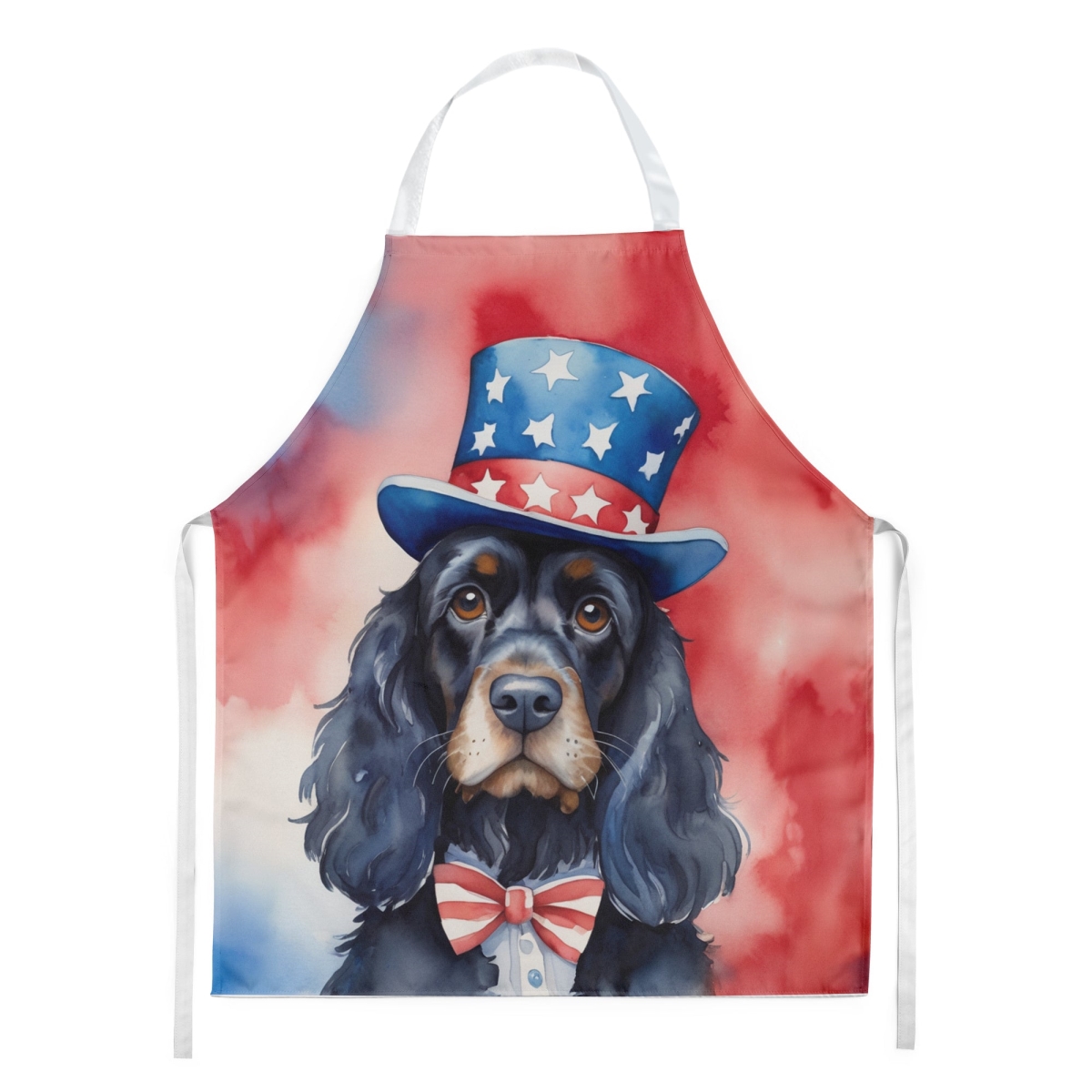 Picture of Carolines Treasures DAC5690APRON 30 x 27 in. Cocker Spaniel Patriotic American Apron