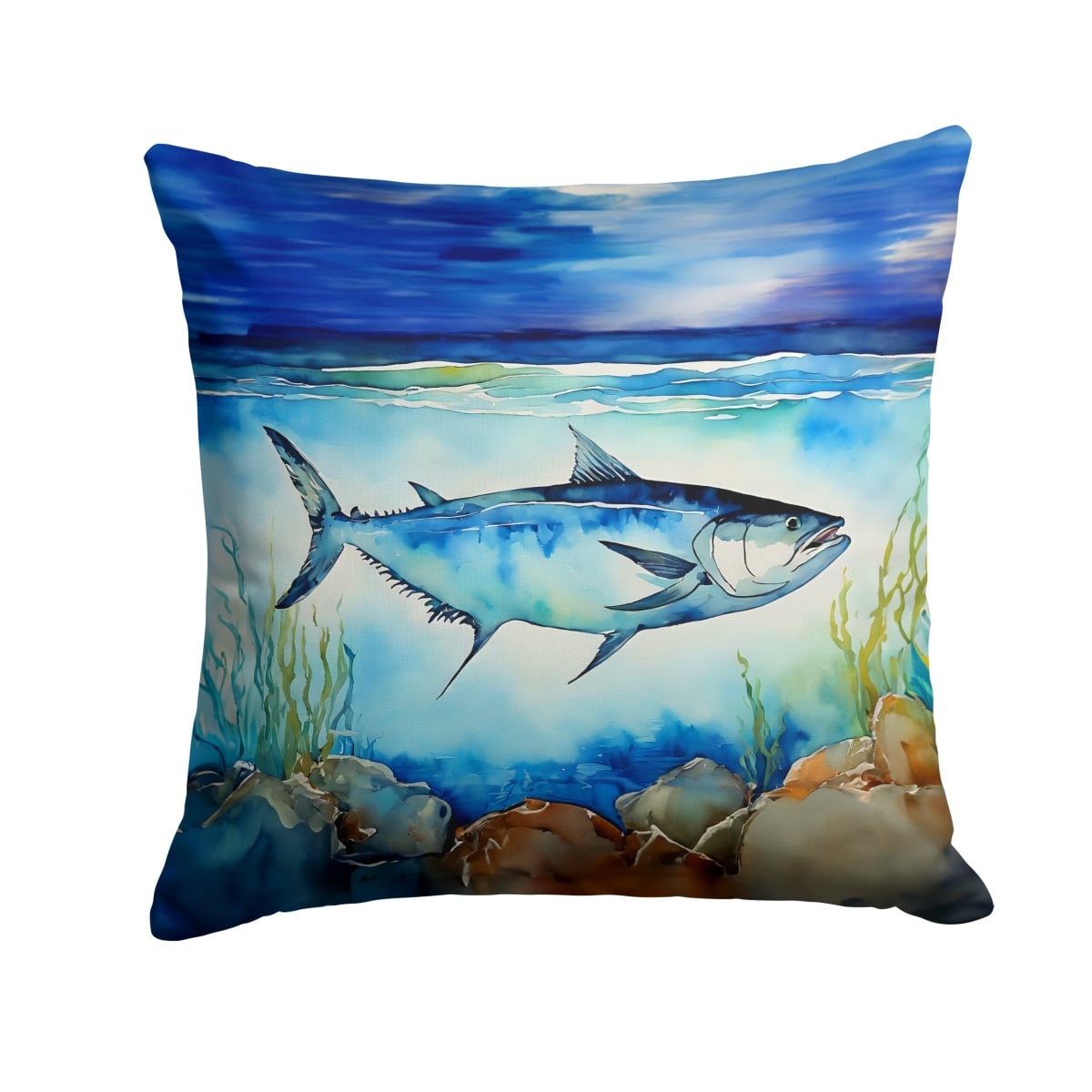 DAC2771PW1414 14 x 14 in. Bluefin Tuna Throw Pillow