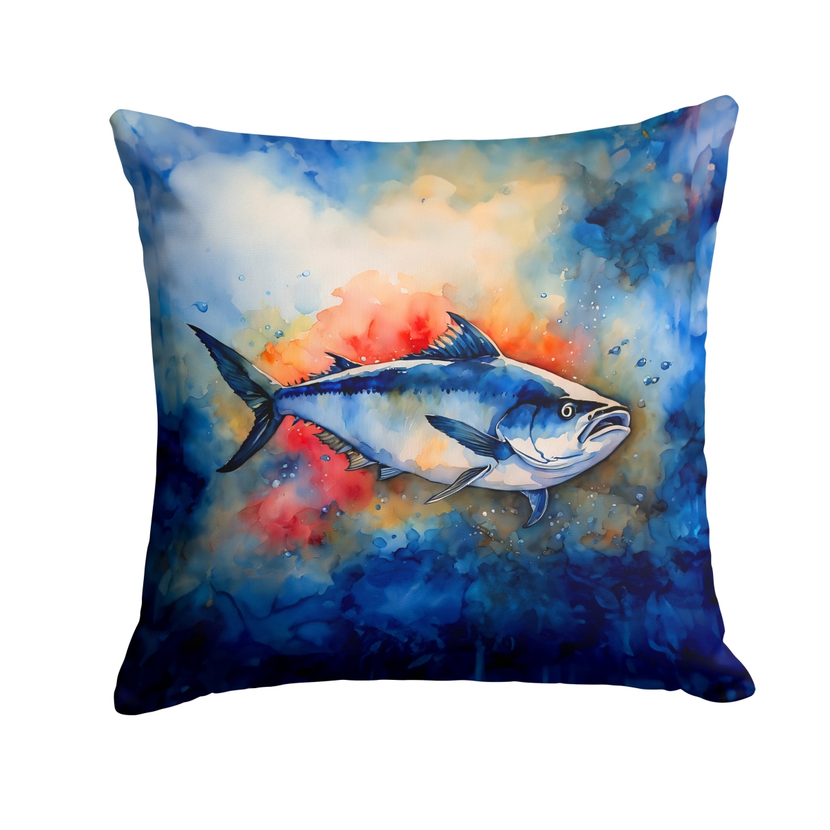 DAC2772PW1414 14 x 14 in. Bluefin Tuna Throw Pillow