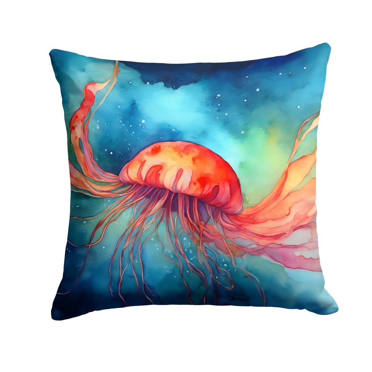 DAC2788PW1414 14 x 14 in. Jellyfish Throw Pillow