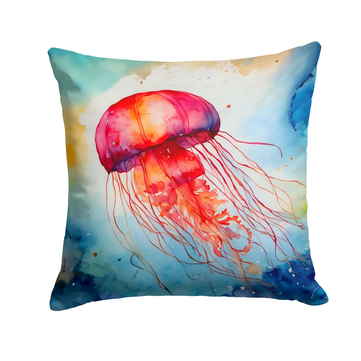 DAC2791PW1414 14 x 14 in. Jellyfish Throw Pillow