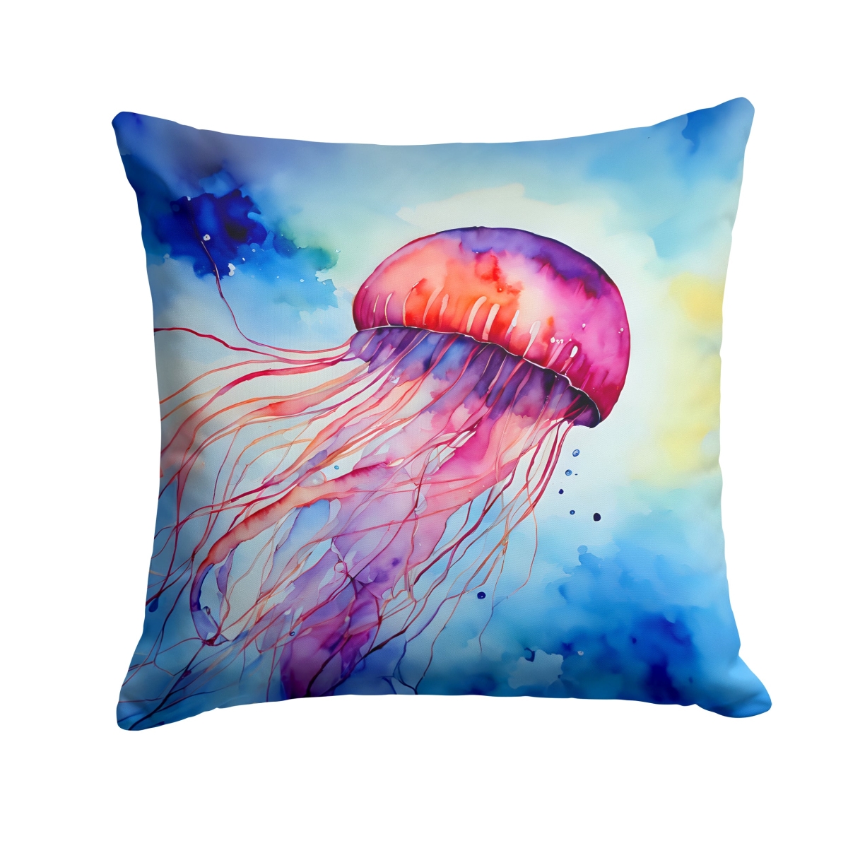 DAC2792PW1414 14 x 14 in. Jellyfish Throw Pillow