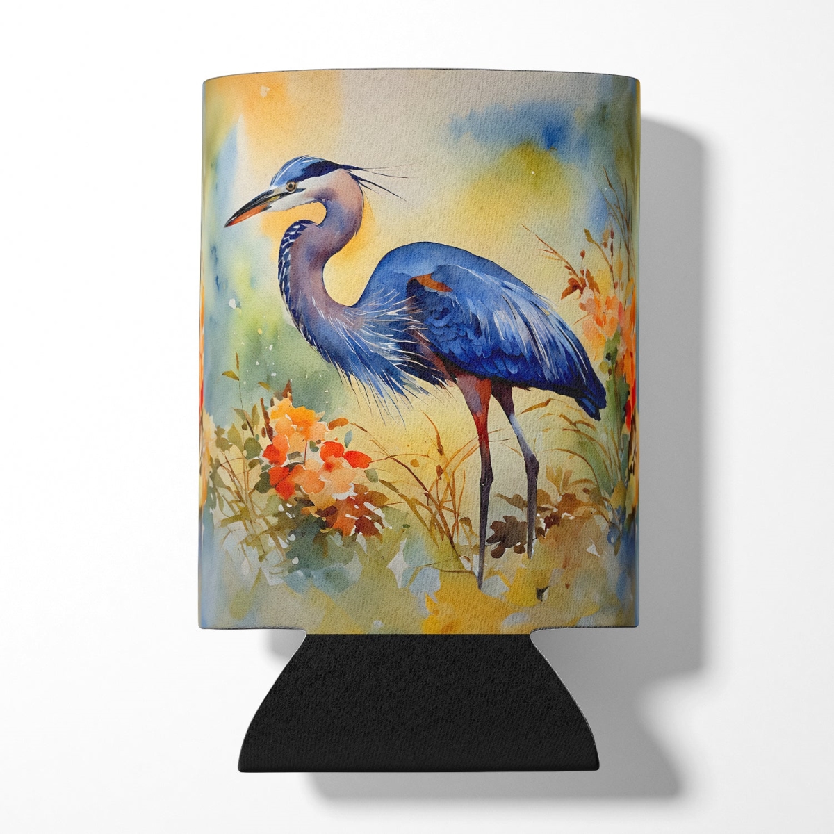 Blue Heron Can Hugger - Multi-Color - 5 x 3 in. - Durable Foam