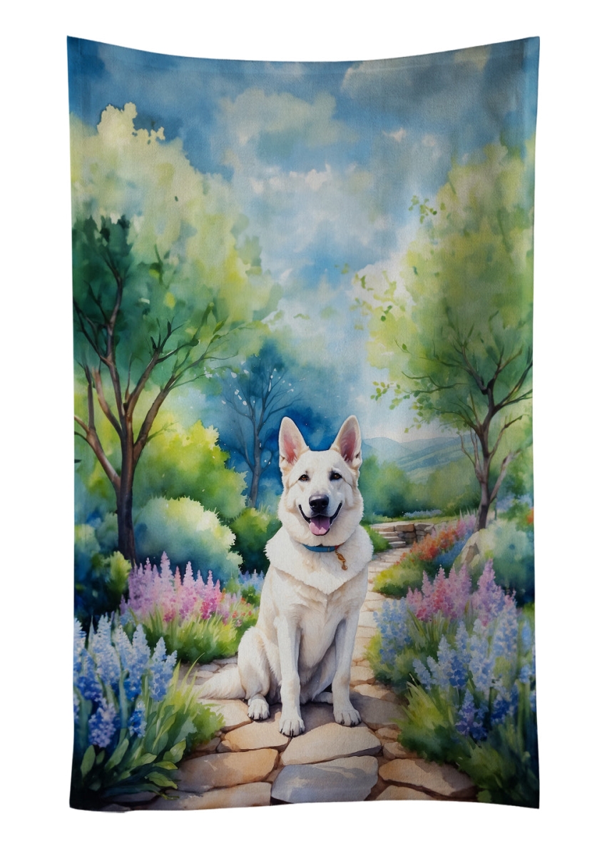 DAC6632KTWL 25 x 15 in. German Shepherd Spring Path Kitchen Towel
