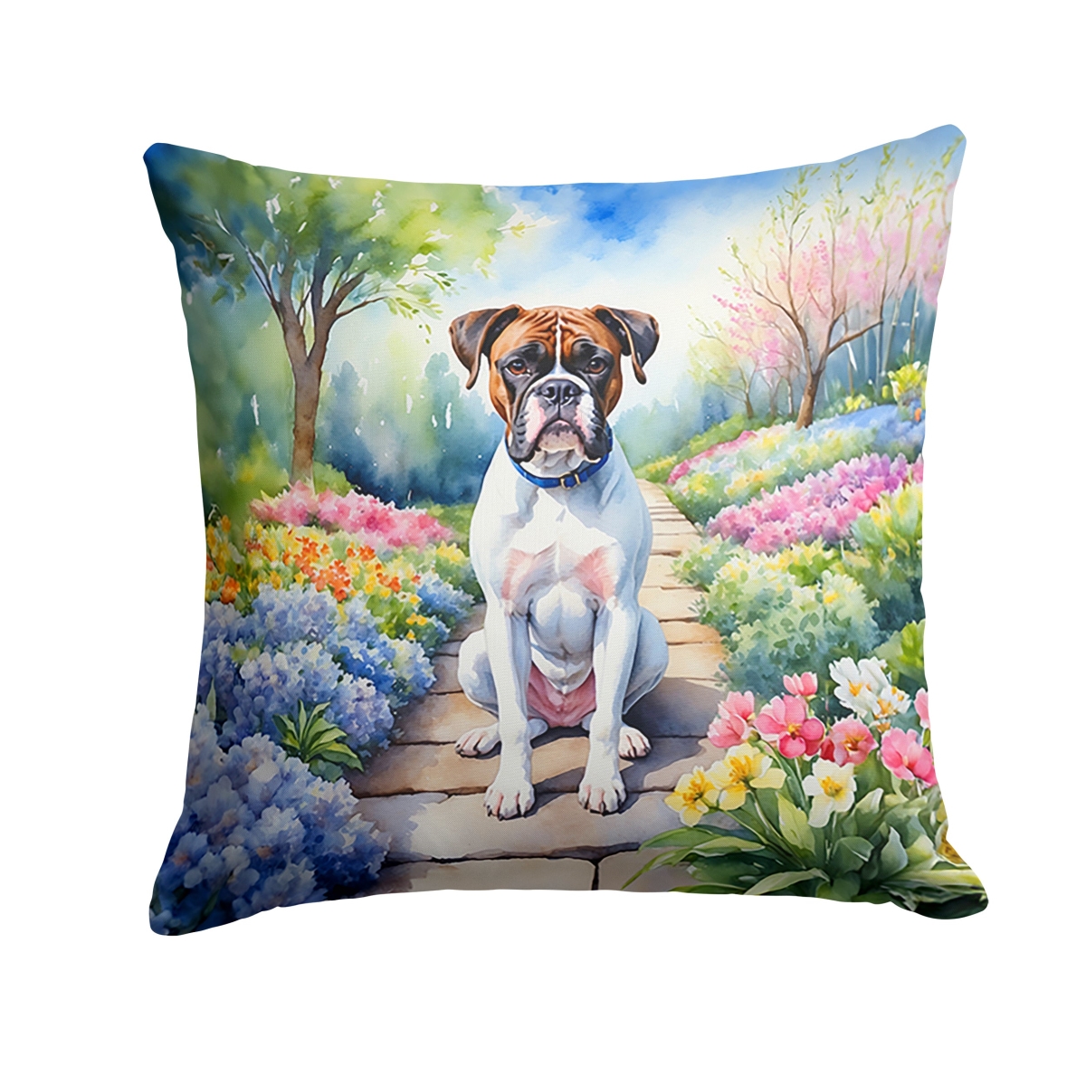 DAC6581PW1414 14 x 14 in. Boxer Spring Path Throw Pillow