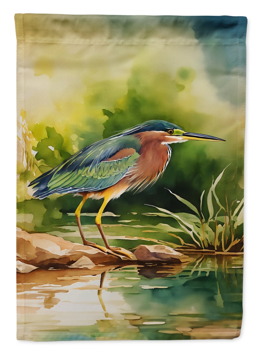 DAC3229CHF 40 x 28 in. Green Heron House Flag