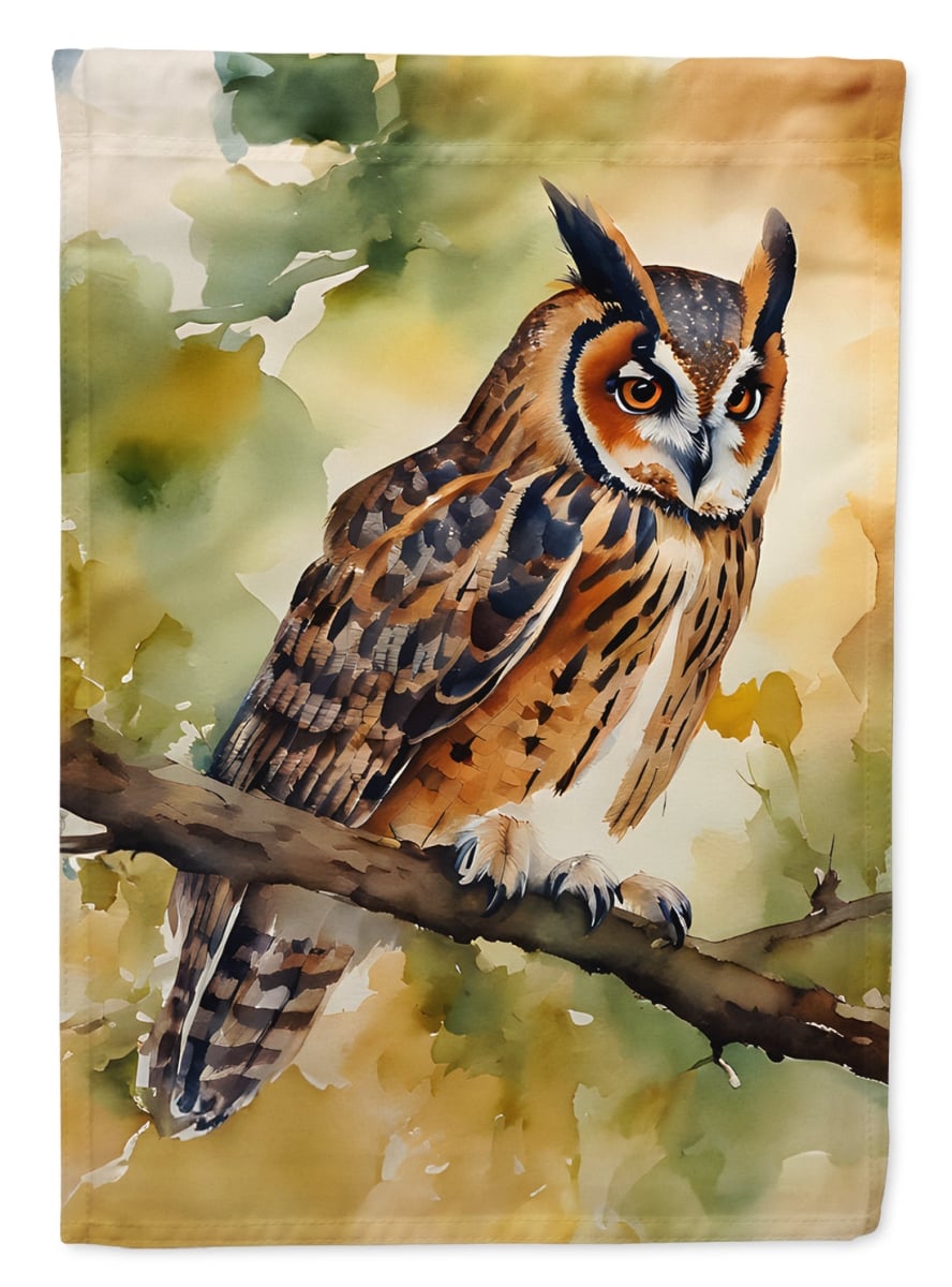 DAC3234CHF 40 x 28 in. Long-Eared Owl House Flag