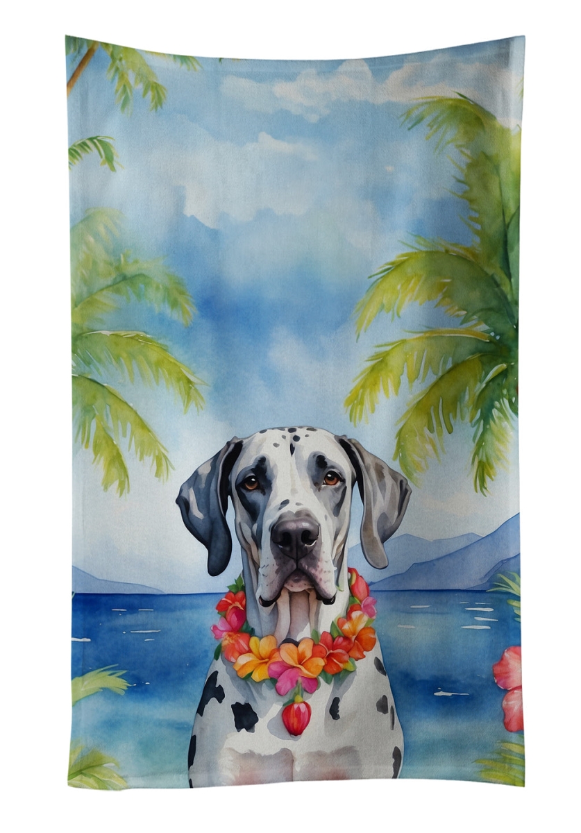 DAC6446KTWL 25 x 15 in. Great Dane Luau Kitchen Towel