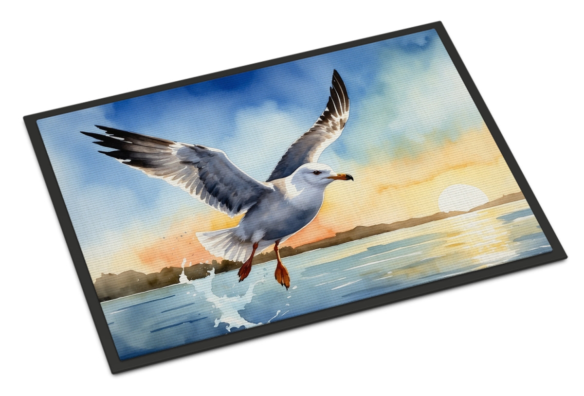 DAC7516JMAT 24 x 36 in. Gull Flying Low Doormat