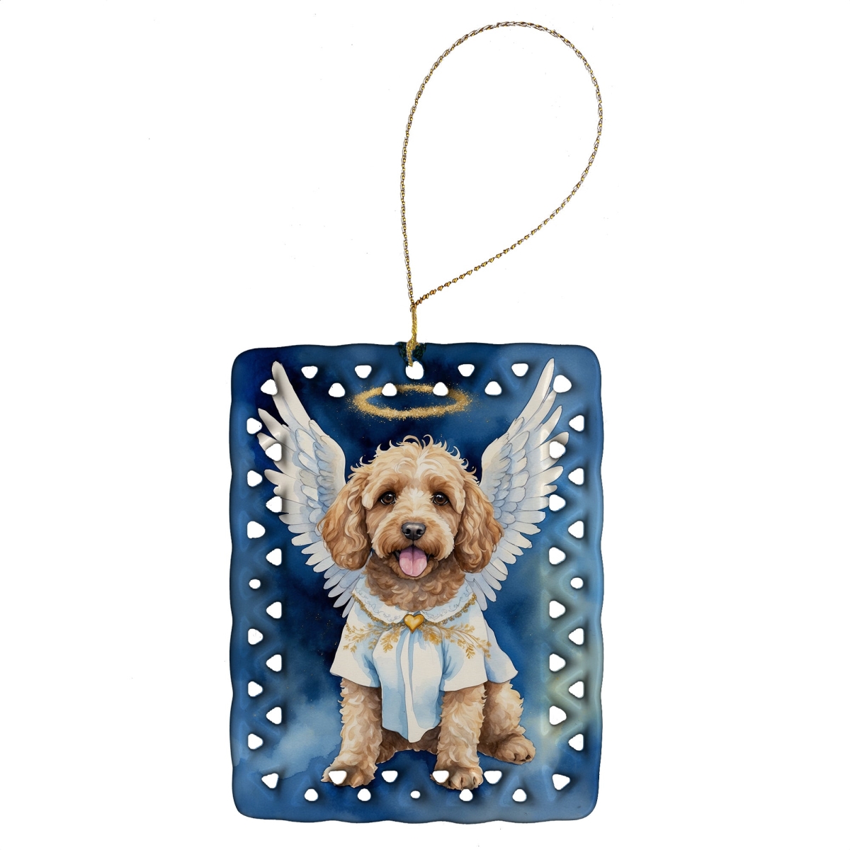 DAC6978CO2 3.4 x 2.6 in. Cockapoo My Angel Porcelain Ornament