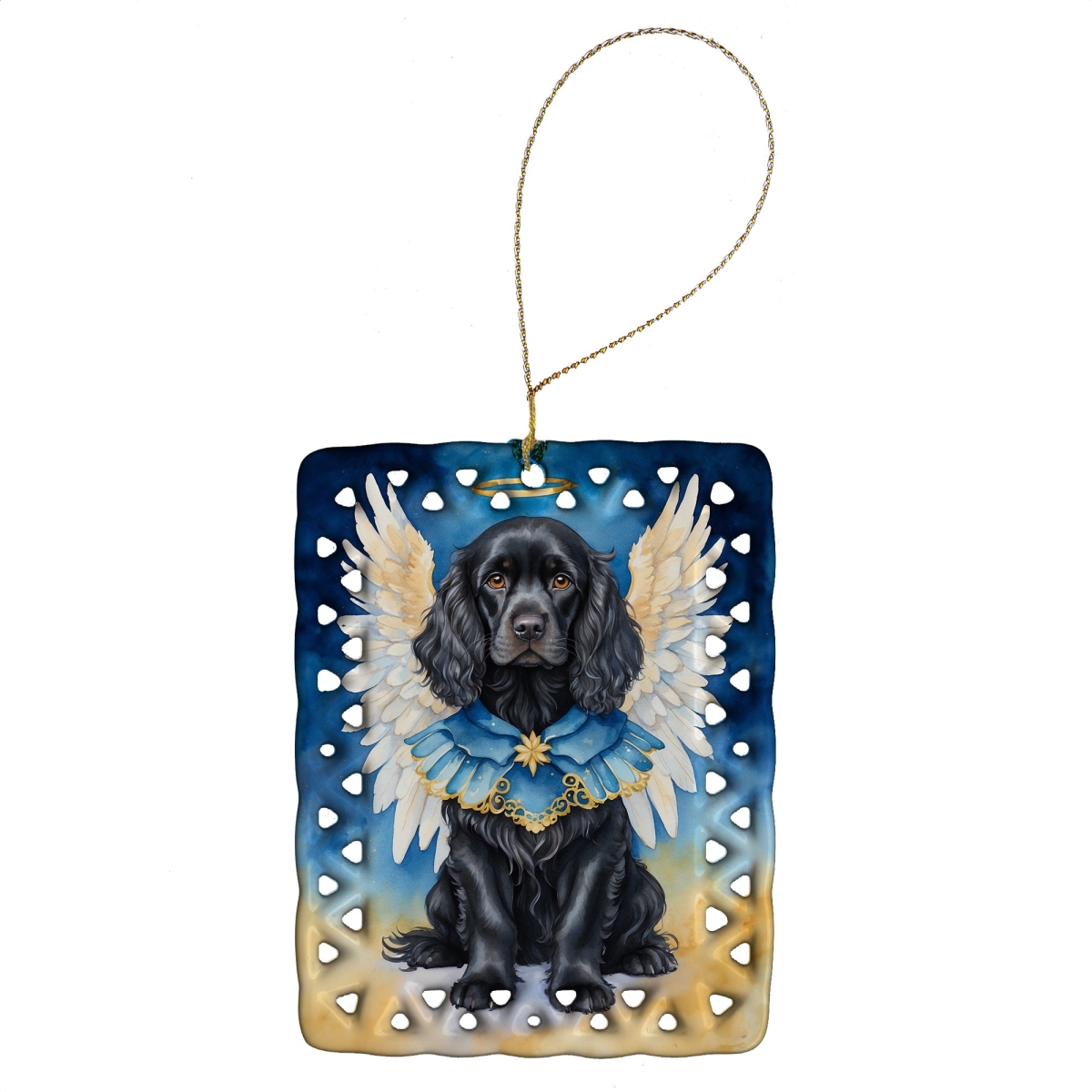DAC6979CO2 3.4 x 2.6 in. Cocker Spaniel My Angel Porcelain Ornament