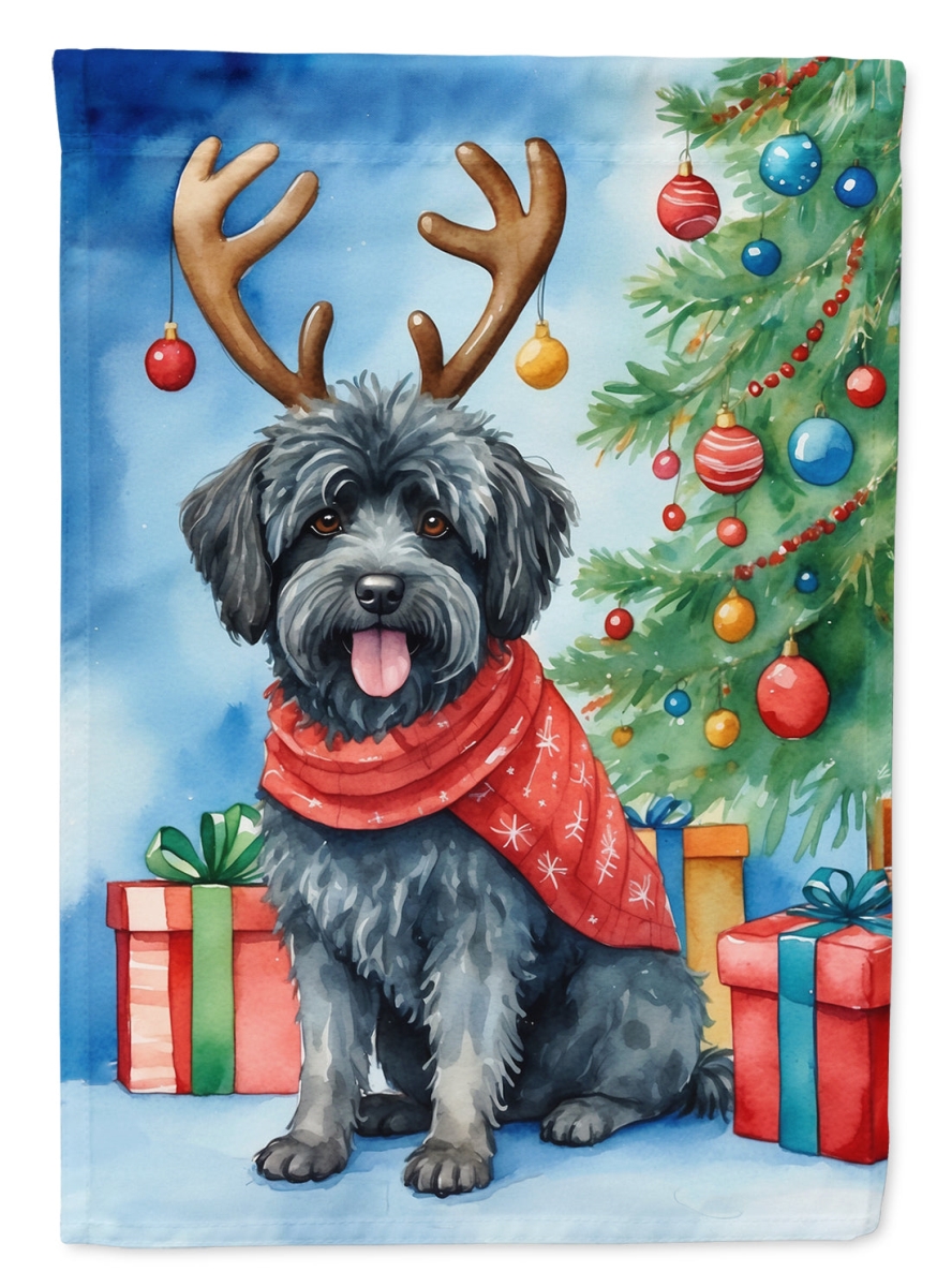 Puli Christmas Reindeer House Flag - Multi-Color - 40 x 28 in. - Heavy Duty Polyester