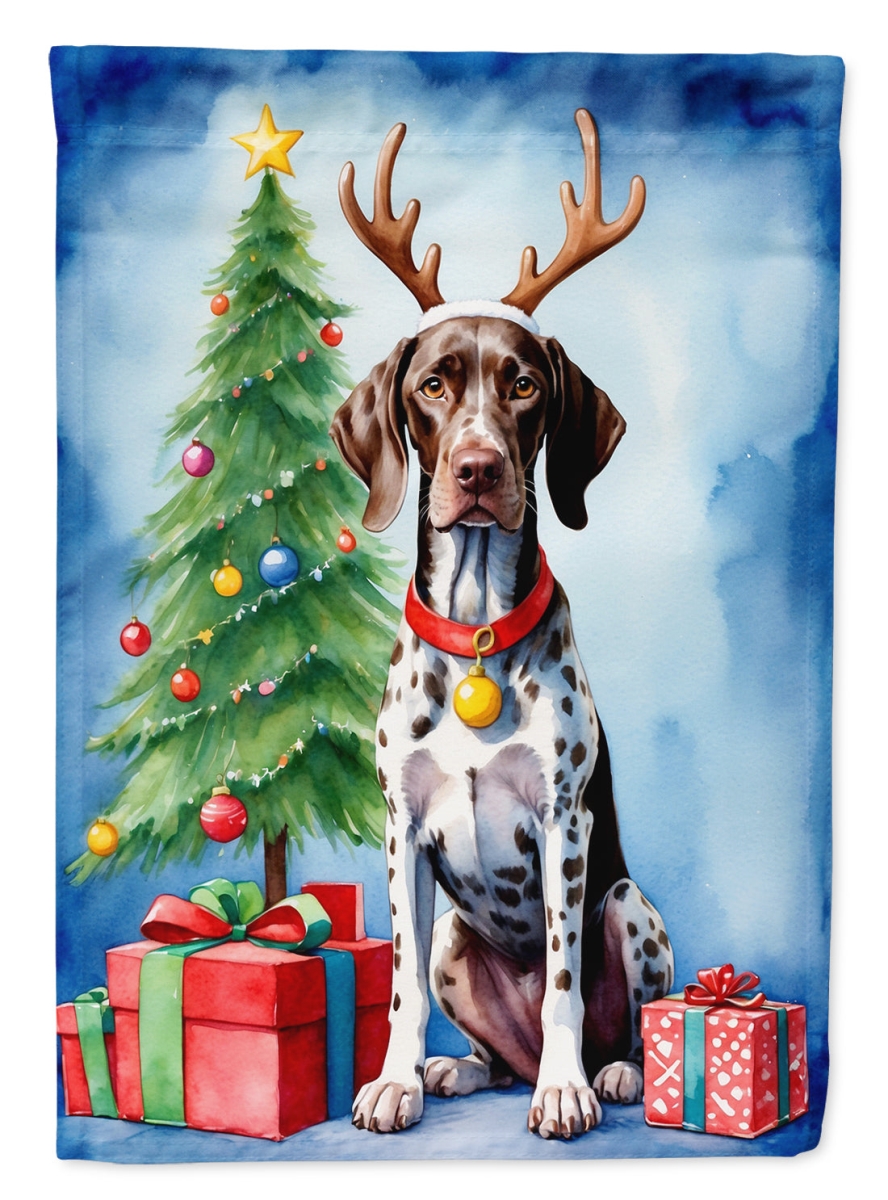 DAC7788CHF 40 x 28 in. German Shorthaired Pointer Christmas Reindeer House Flag