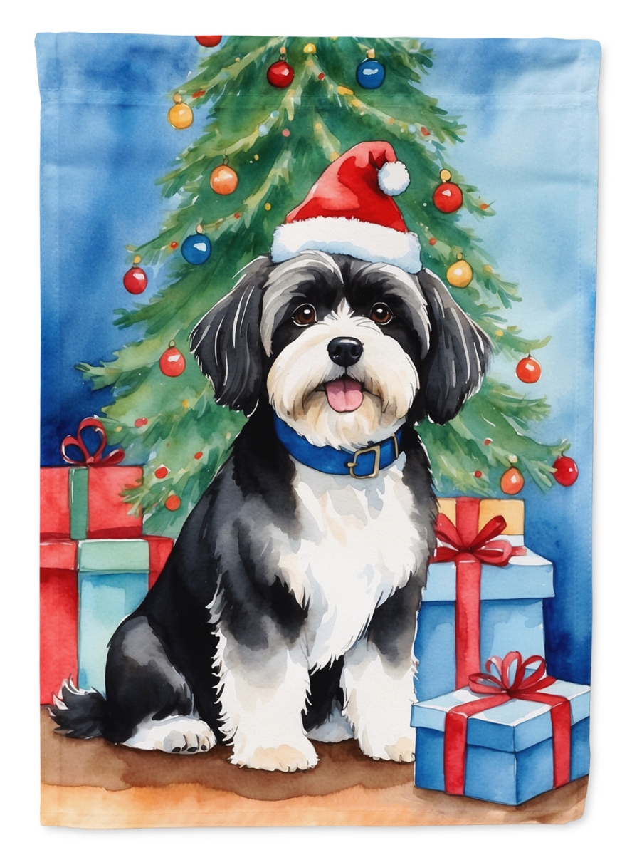 Havanese Christmas Reindeer Flag - Multicolor - 40 x 28 in. - Heavy Duty
