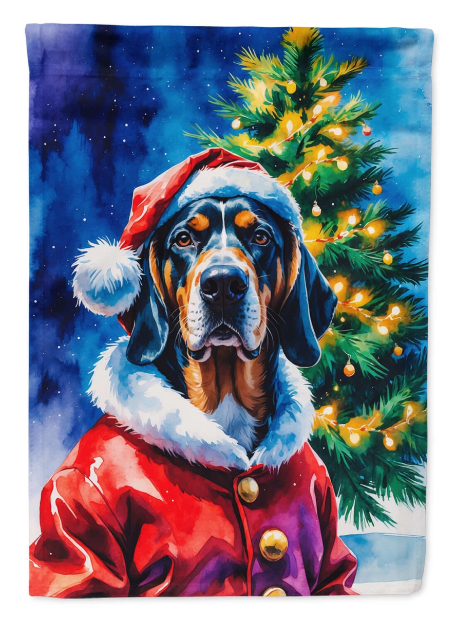 DAC8466CHF 40 x 28 in. Bluetick Coonhound Christmas House Flag
