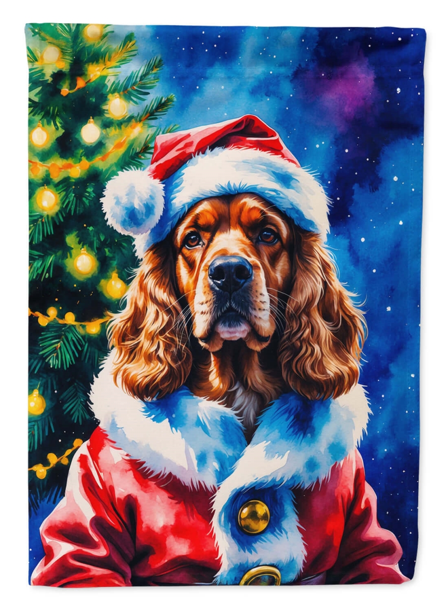 DAC8476CHF 40 x 28 in. Cocker Spaniel Christmas House Flag