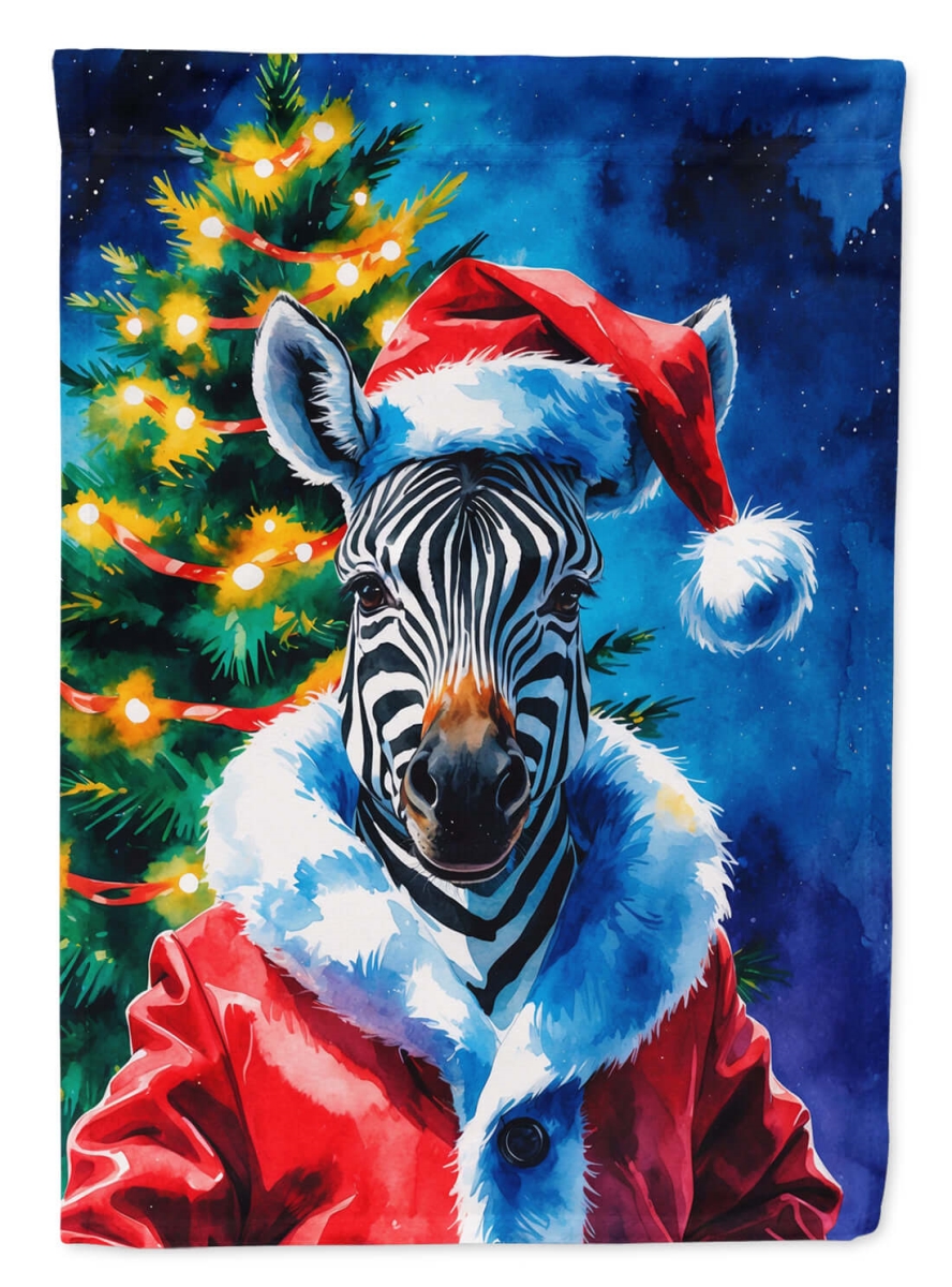 DAC8544CHF 40 x 28 in. Zebra Christmas House Flag