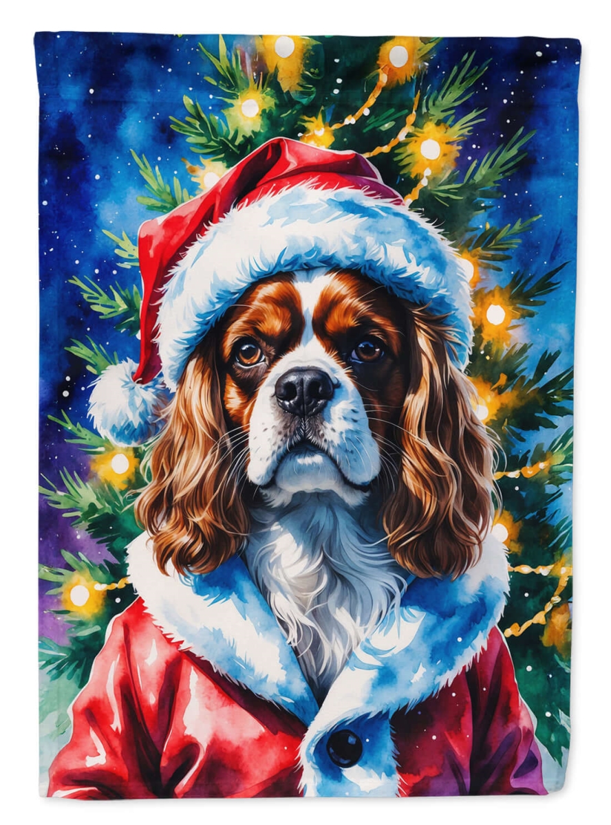 DAC8472CHF 40 x 28 in. Cavalier Spaniel Christmas House Flag
