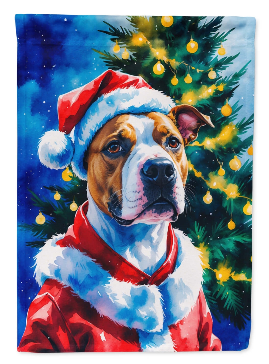 DAC8501CHF 40 x 28 in. Pit Bull Terrier Christmas House Flag