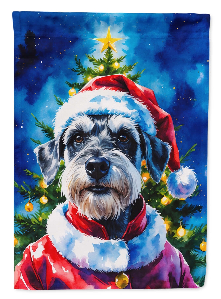 DAC8510CHF 40 x 28 in. Schnauzer Christmas House Flag