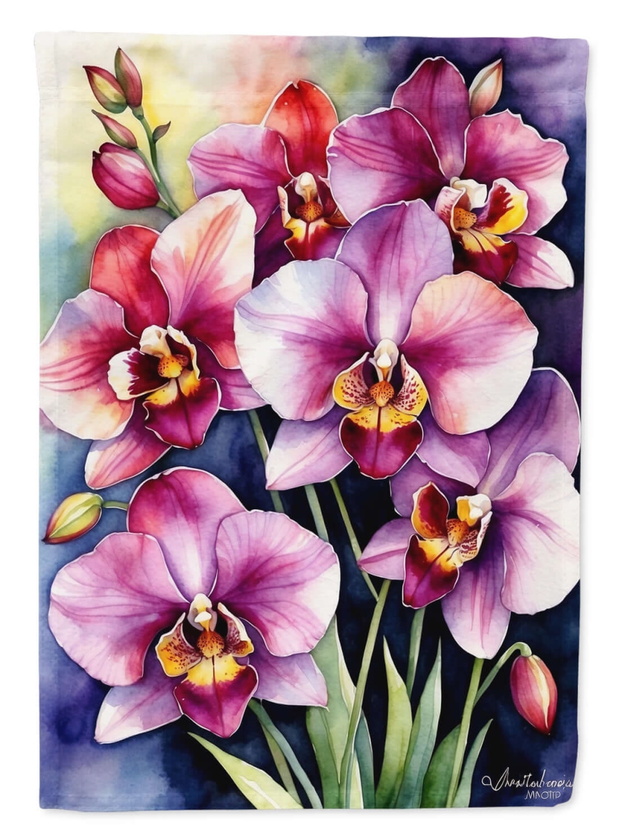 DAC8603CHF 40 x 28 in. Miltoniopsis Orchids House Flag