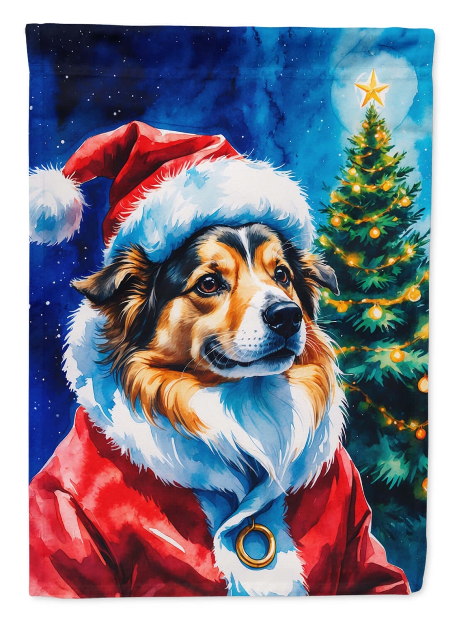 DAC8512CHF 40 x 28 in. Sheltie Christmas House Flag