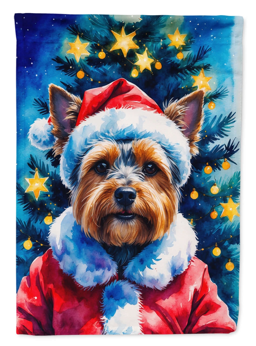 DAC8518CHF 40 x 28 in. Yorkshire Terrier Christmas House Flag