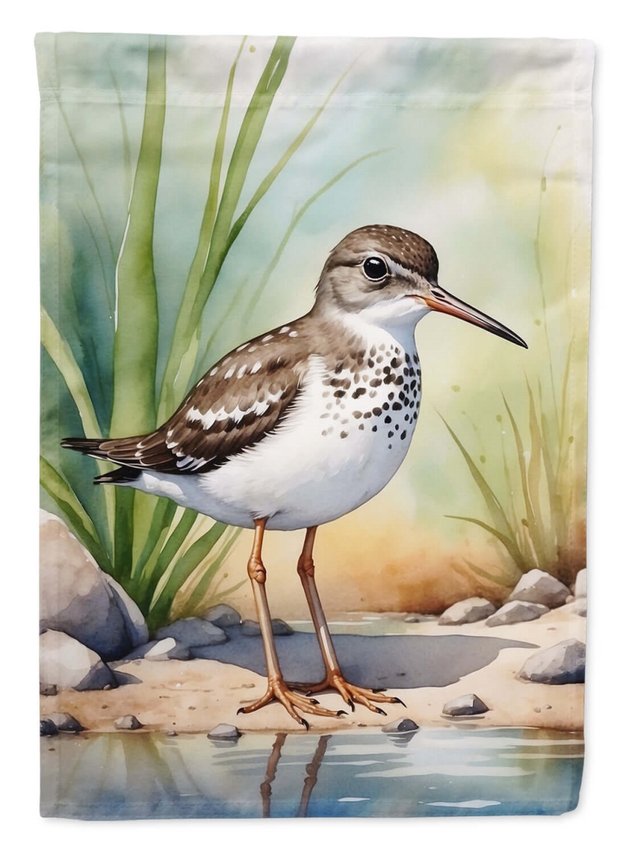 DAC8573CHF 40 x 28 in. Spotted Sandpiper Bird House Flag