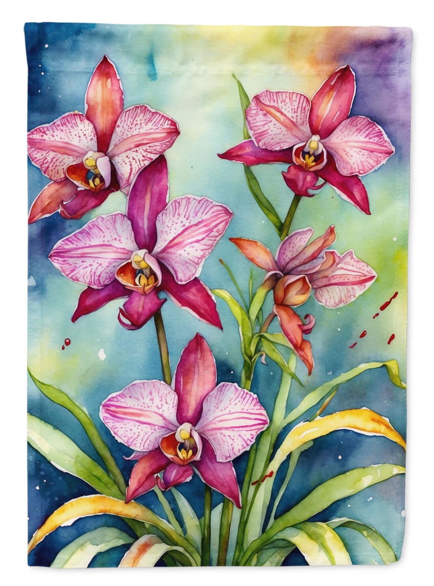DAC8607CHF 40 x 28 in. Orchids House Flag