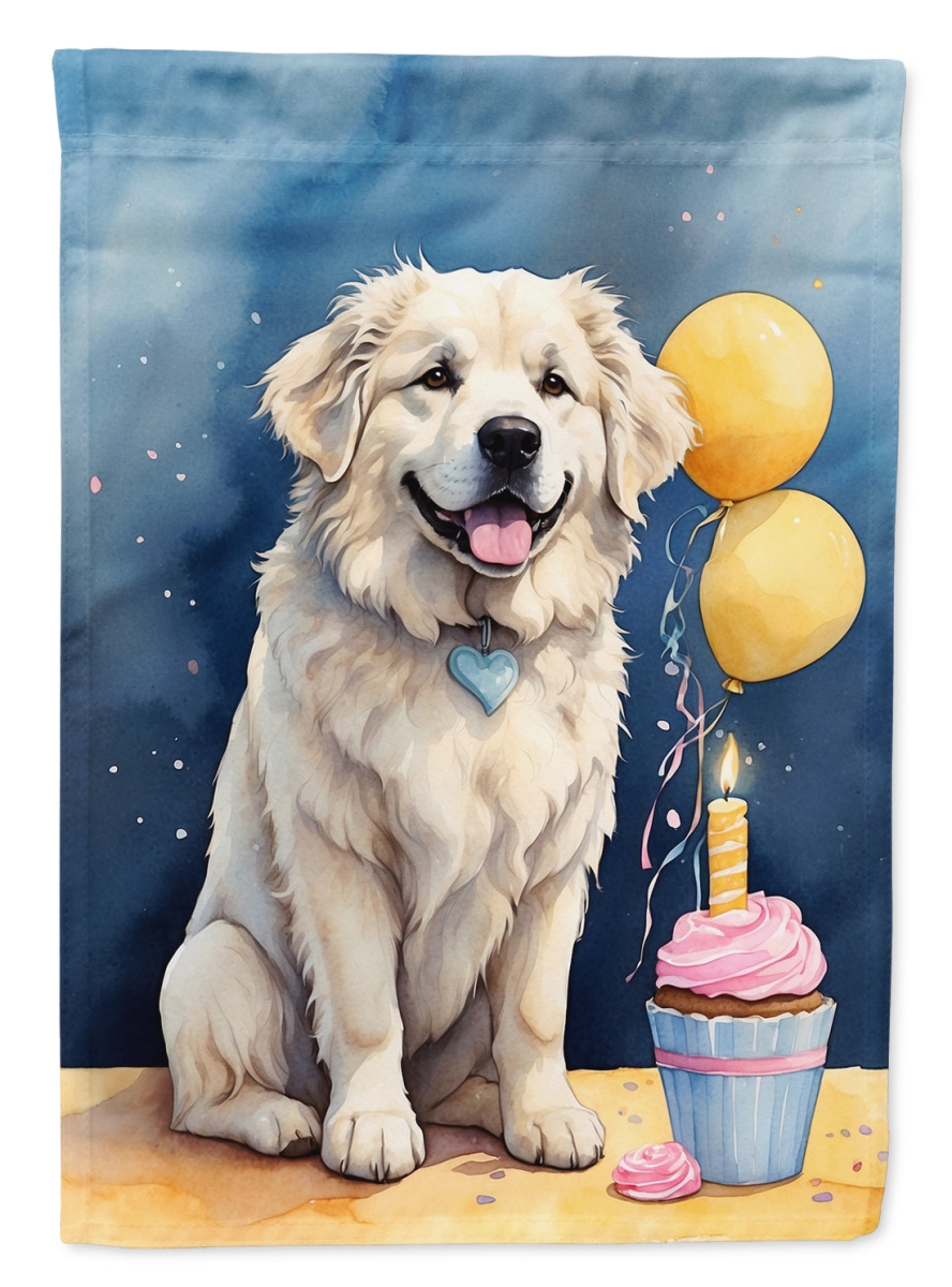 Great Pyrenees Birthday House Flag - Multi-Color - 40 x 28 in. - Durable Polyester - Double-Sided Design