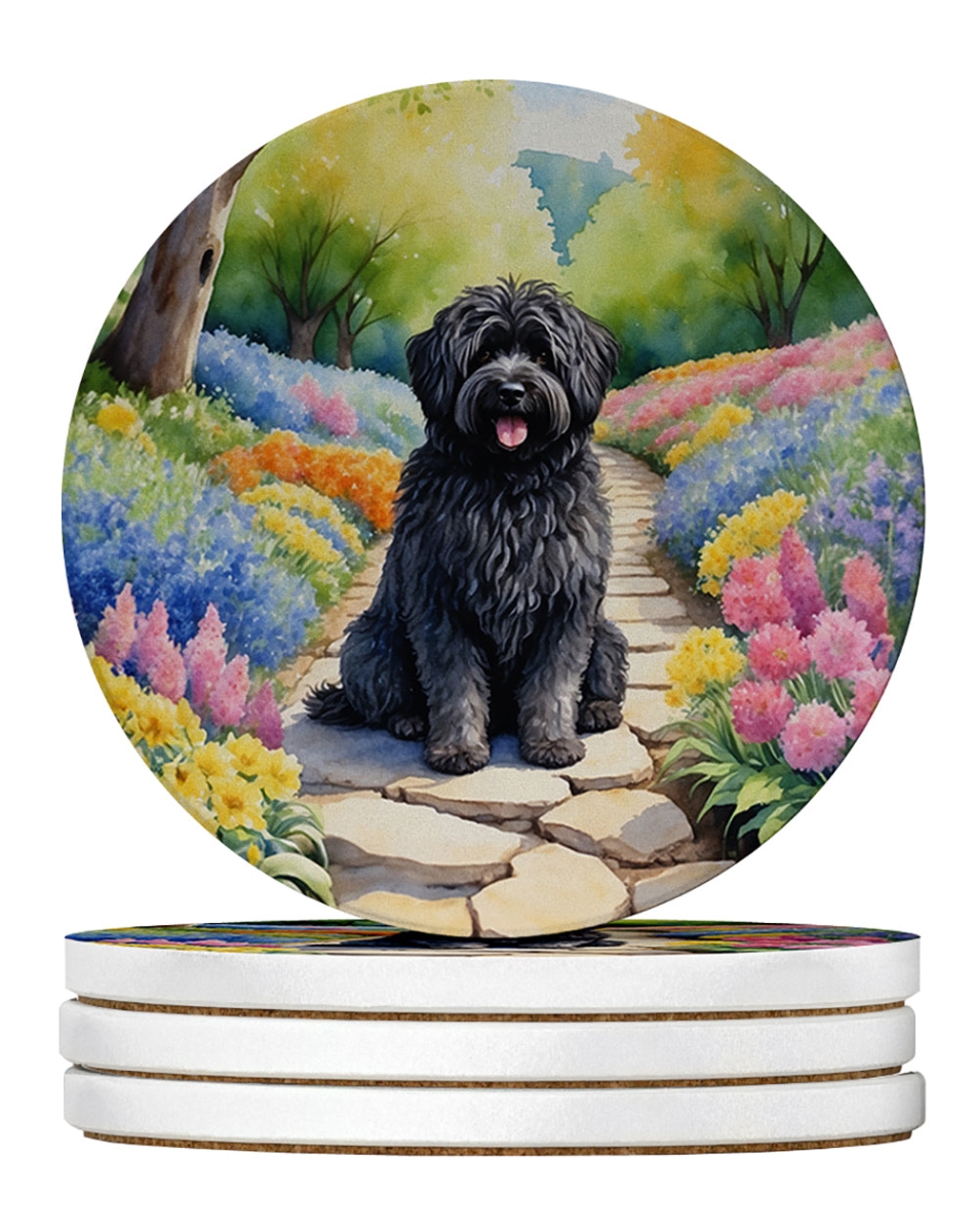 DAC6701RCS4 4 x 4 in. Puli Spring Path Sandstone Coasters - Large - Pack of 4