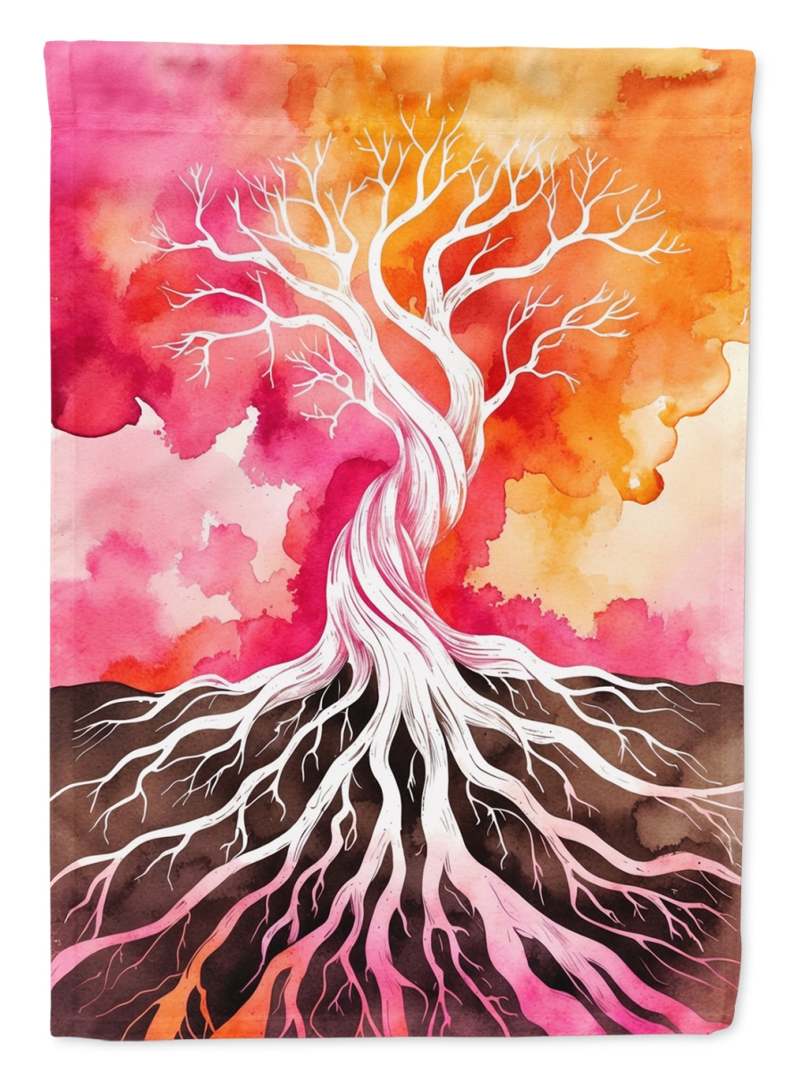 DAC8637CHF 40 x 28 in. Rooted in Lesbian Pride House Flag