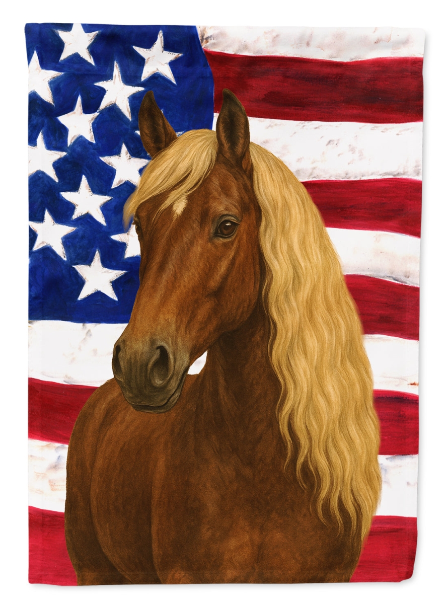 WDK6523GF 15.5 x 11.25 in. Chocolate Rocky Mountain Horse with Flaxen Mane American Garden Flag