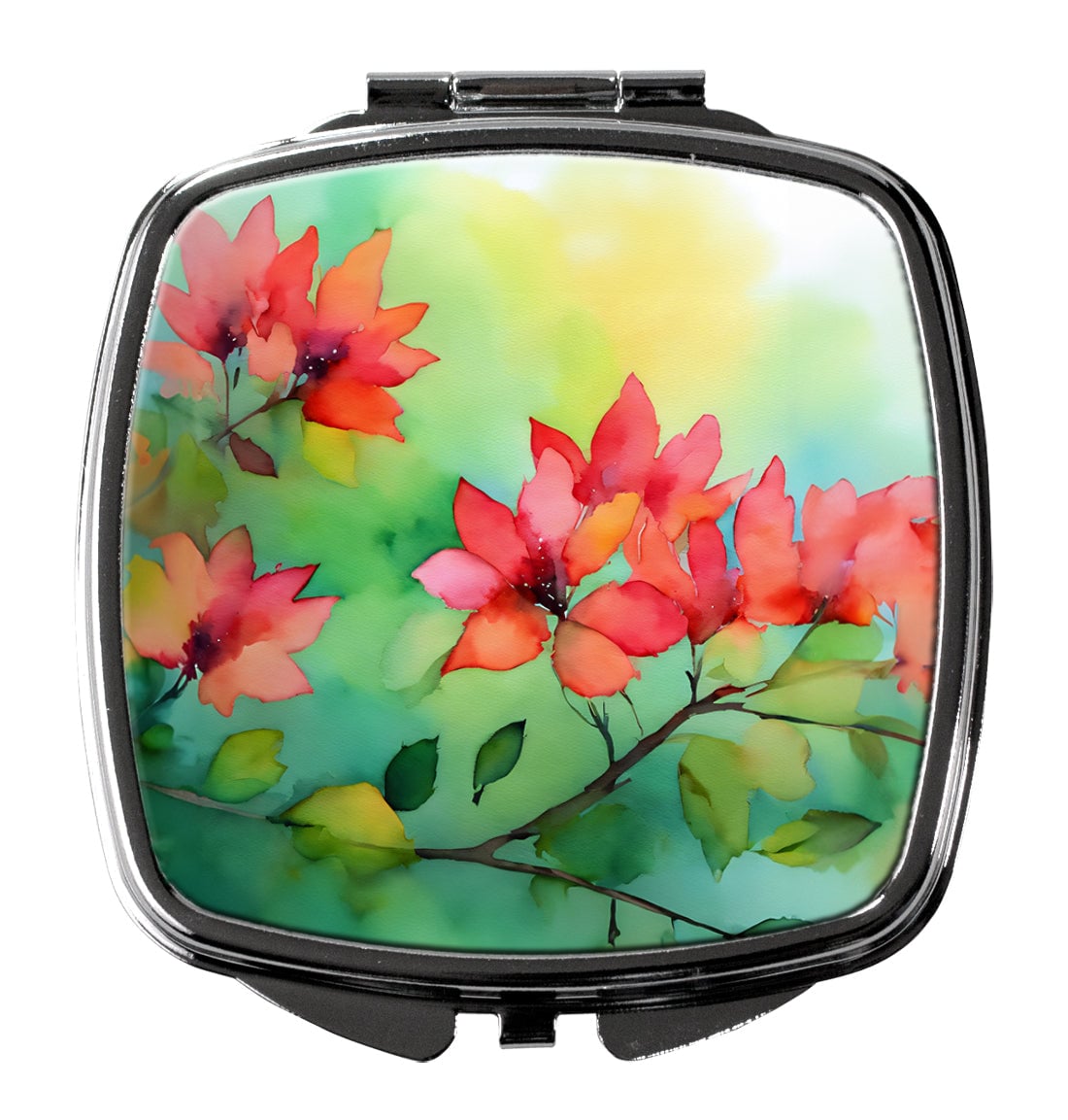 DAC1678SCM 3 x 2.75 in. Missouri Hawthorns in Watercolor Compact Mirror