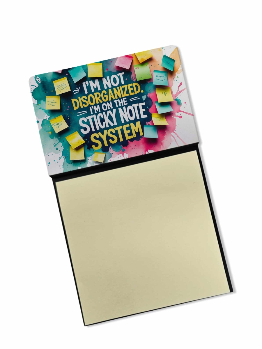 DAC8686NSN 5.25 x 3.25 in. I am not disorganized Sticky Note Holder