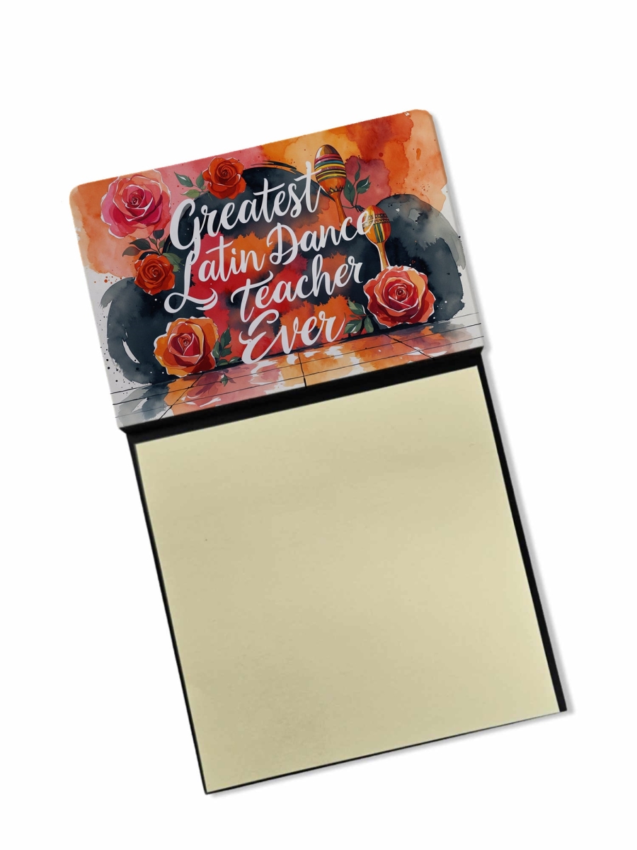 DAC8841TSN 5.25 x 3.25 in. Greatest Latin Dance Teacher Ever Funny Sticky Note Holder for Teachers Gift