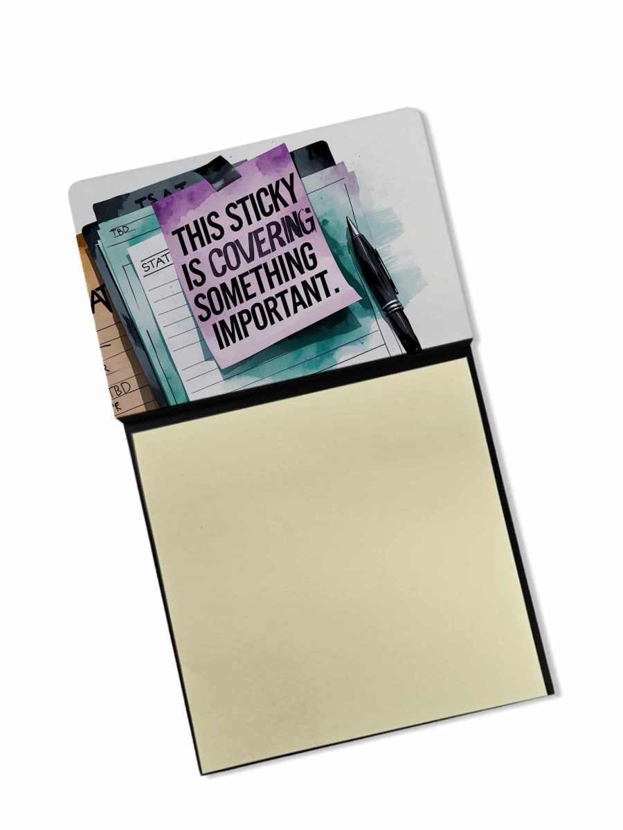 DAC8713NSN 5.25 x 3.25 in. Covering something important Sticky Note Holder