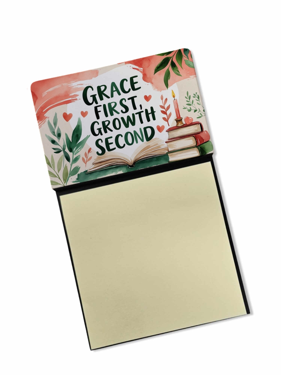 DAC8749TSN 5.25 x 3.25 in. Grace First Growth Second Funny Sticky Note Holder for Teachers Gift