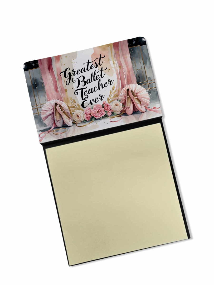 DAC8771TSN 5.25 x 3.25 in. Greatest Ballet Teacher Ever Funny Sticky Note Holder for Teachers Gift
