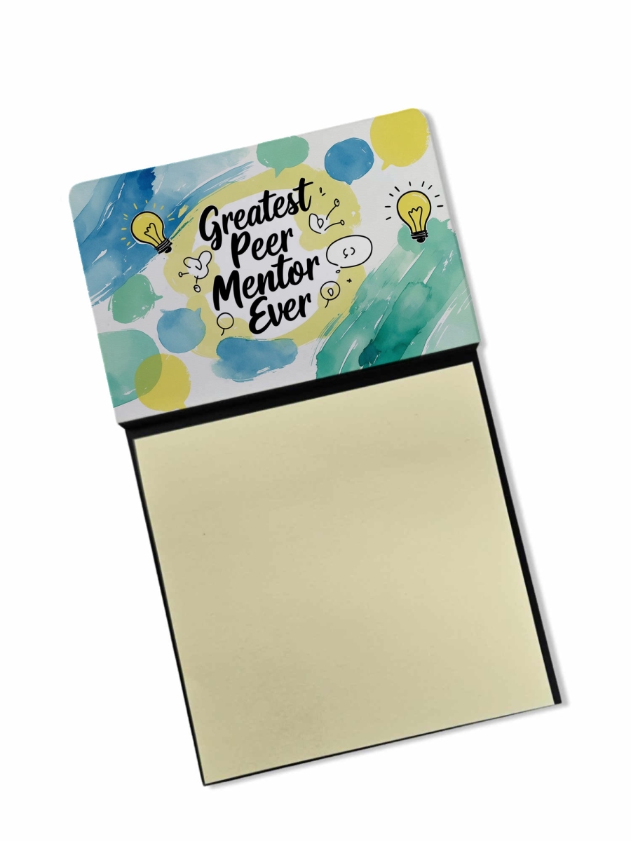DAC8851TSN 5.25 x 3.25 in. Greatest Peer Mentor Ever Funny Sticky Note Holder for Teachers Gift