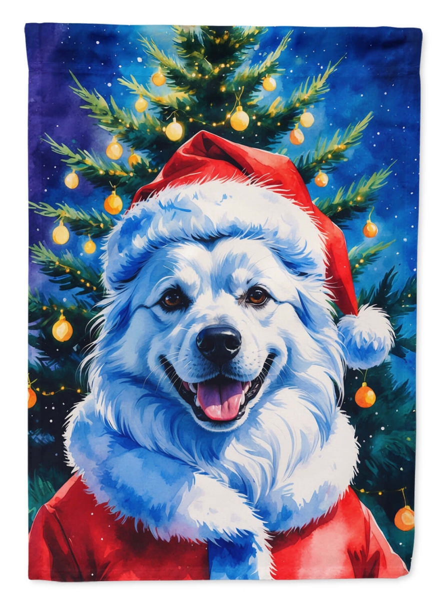 DAC8461CHF 40 x 28 in. American Eskimo Christmas House Flag