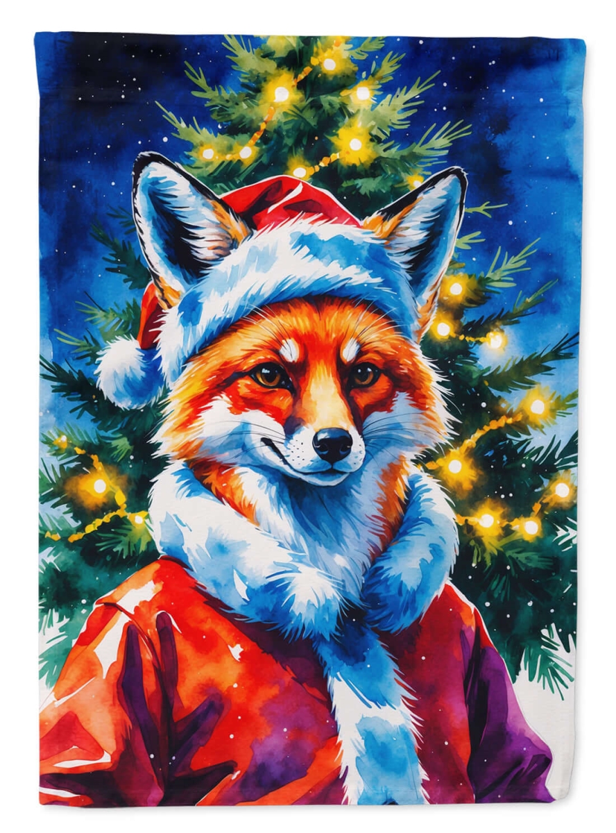 DAC8525CHF 40 x 28 in. Fox Christmas House Flag